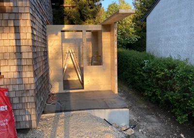 Bild Bau eines Anbaues mit Holzschindelfassade (Merklingen)
